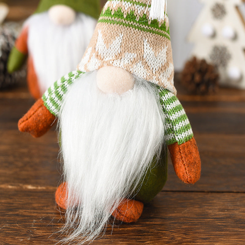 Yeouu | Christmas Green Faceless Old Man Elf Figurine