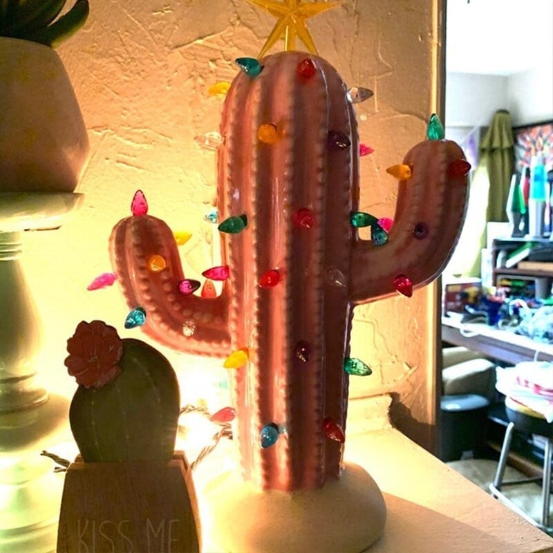 Yeouu | Vintage Christmas Luminous Cactus
