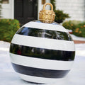 Yeouu | Inflatable Christmas Ball Outdoor Decoration 60cm – Weather Resistant PVC Christmas Decoration
