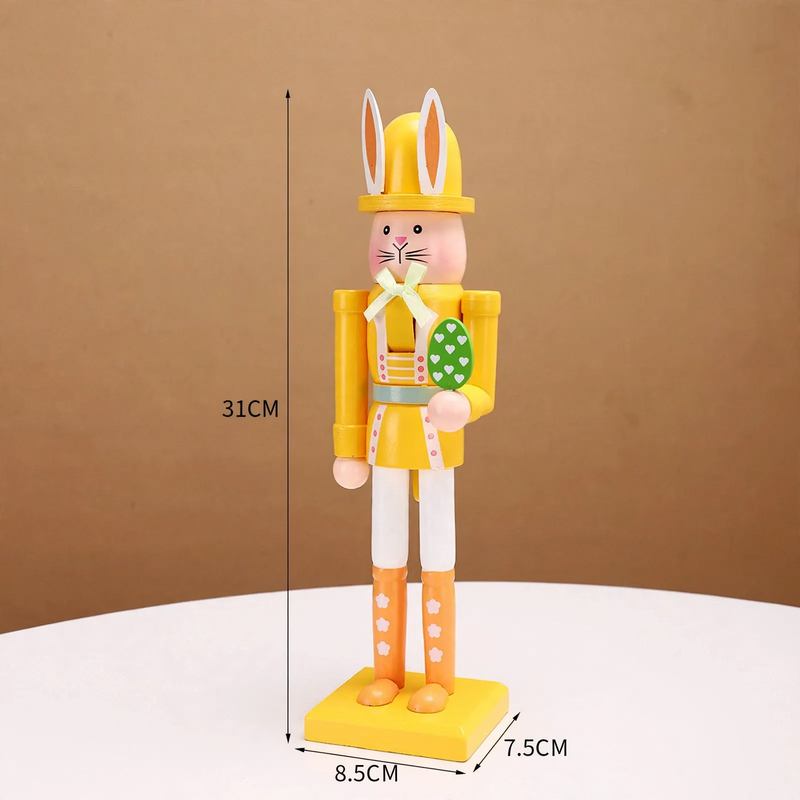 Nutcracker figure in modern pastel design