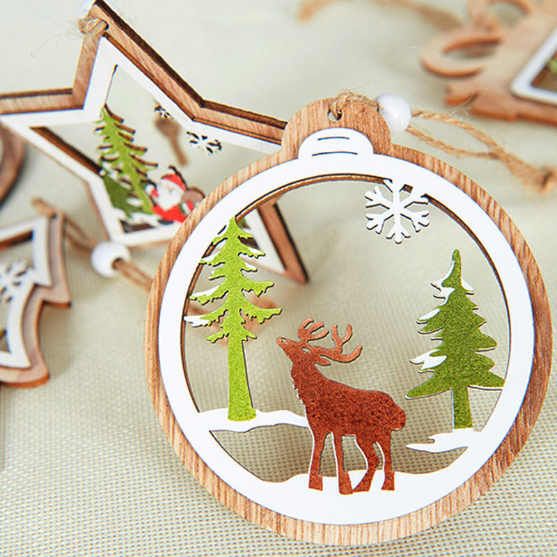 Yeouu | Christmas Wooden Pendant