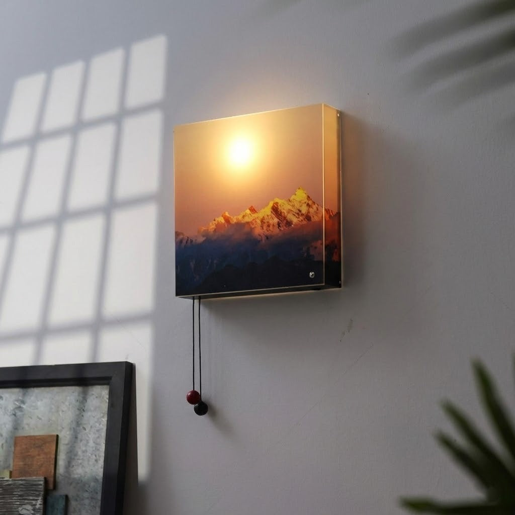 Golden Mountain Sunrise LED Wall Lamp