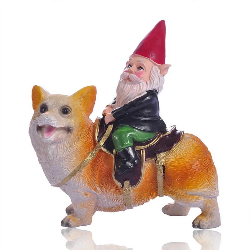 Decorative gnome figure made of resin