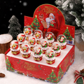 Handcrafted Christmas snow globe with light