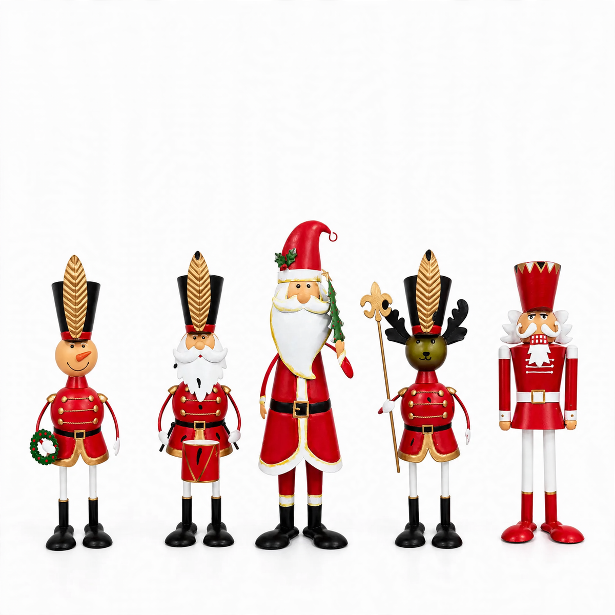 Nutcracker Set made of metal, 5-piece