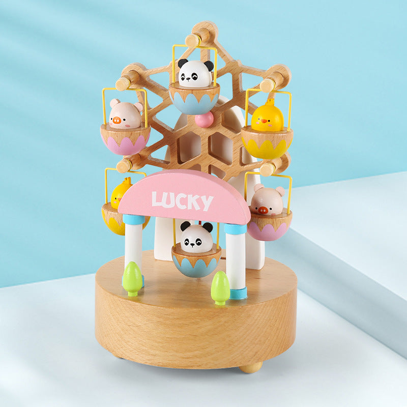 Wooden Music Box Ferris Wheel Design