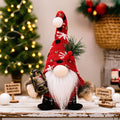 Gnome figure with accessories, fabric and polyester