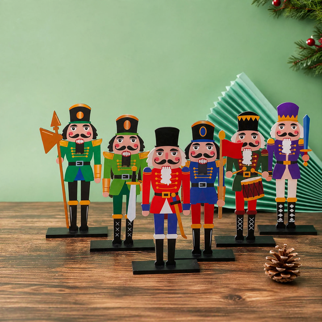 Decorative nutcracker wooden figure