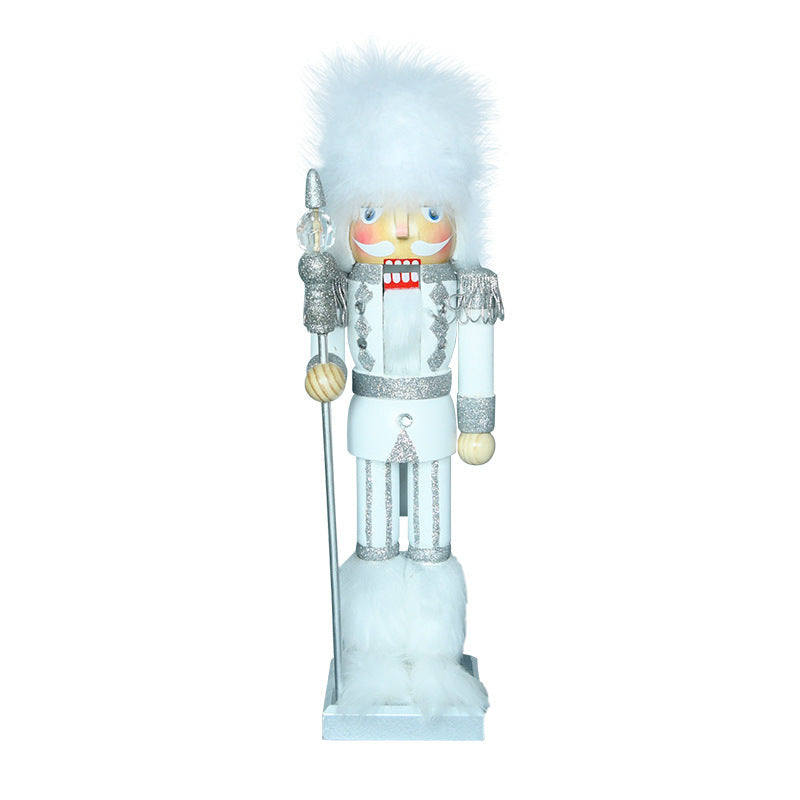 Nutcracker figure, 35 cm, White King