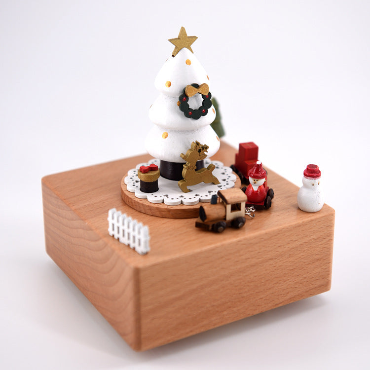 Music box made of beech wood