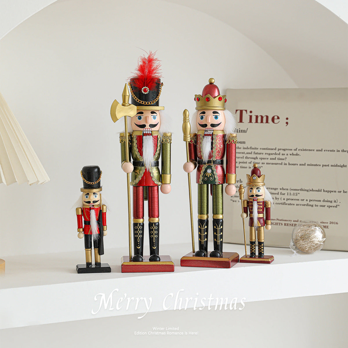 Nutcracker soldier made of wood, various sizes
