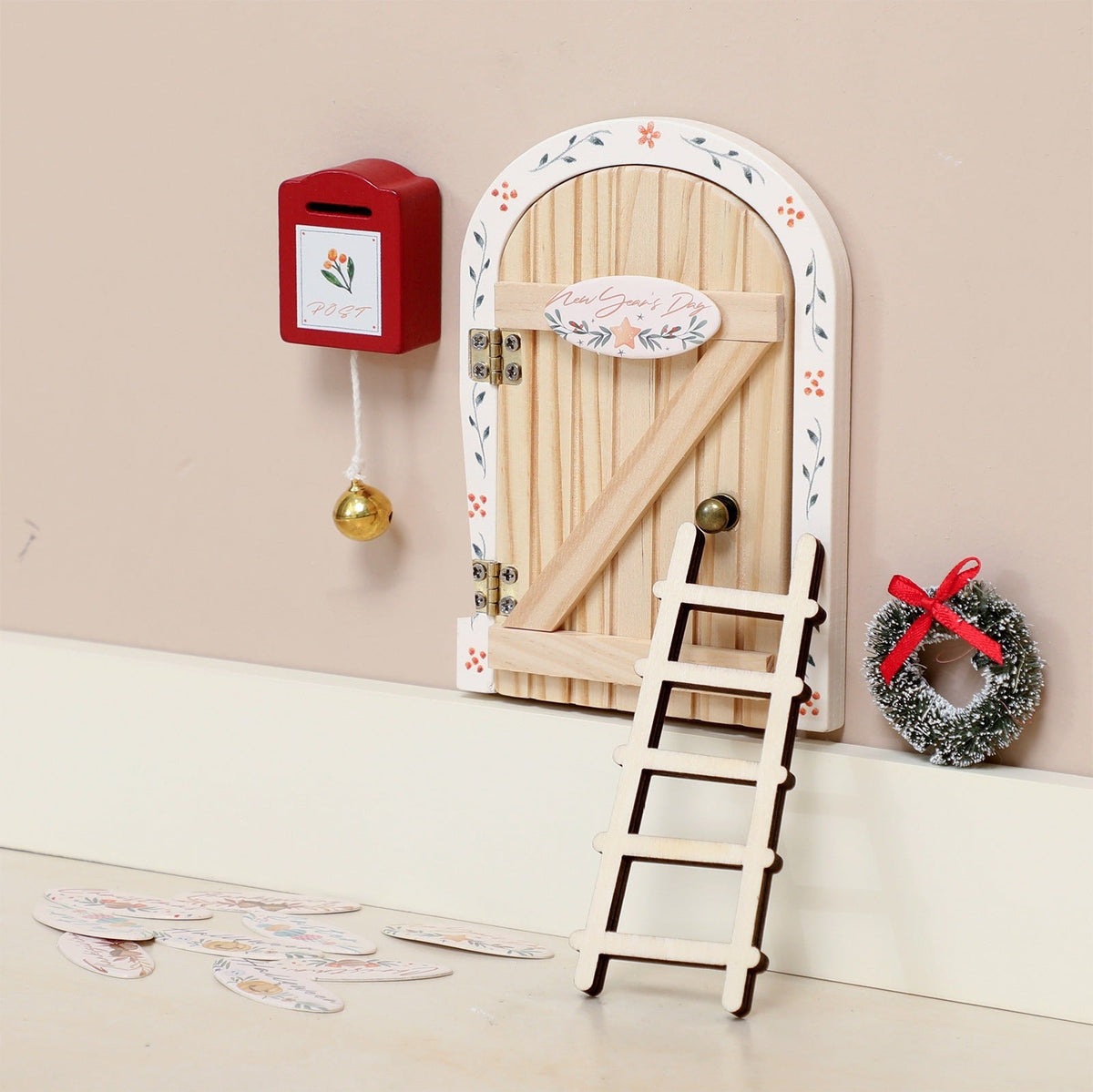 Christmas Elf Door made of plaster for children