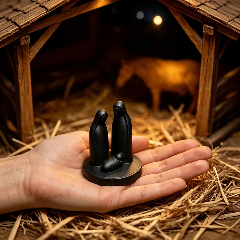 Modern Nativity Sculpture, 3D Print