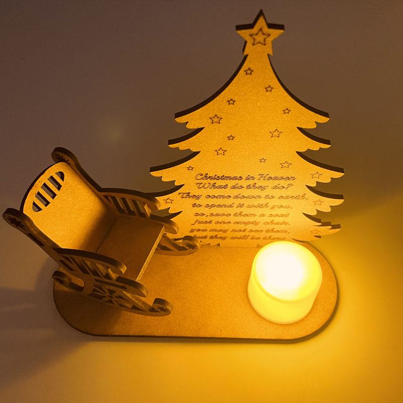 Yeouu | Christmas Memorial Candles Ornament In Memory of Loved Ones