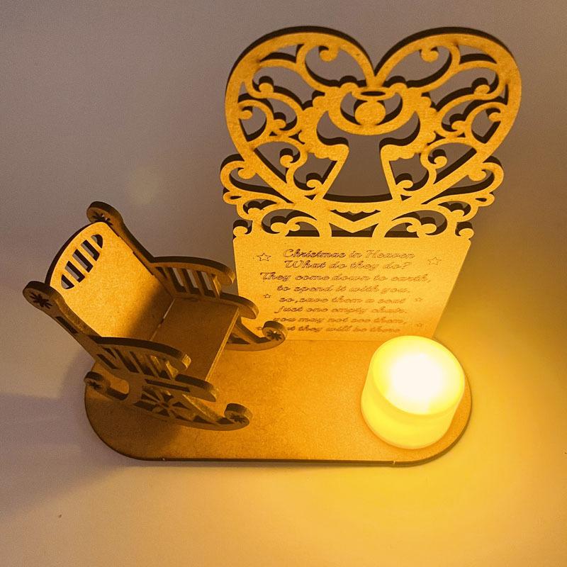 Yeouu | Christmas Memorial Candles Ornament In Memory of Loved Ones