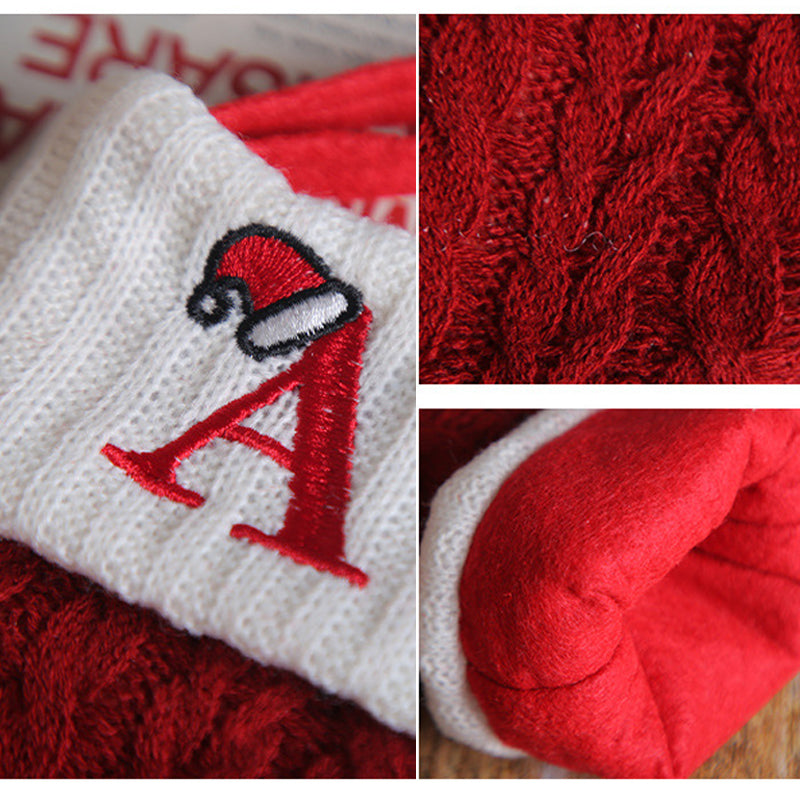 Yeouu | Christmas Letter Knit Stocking