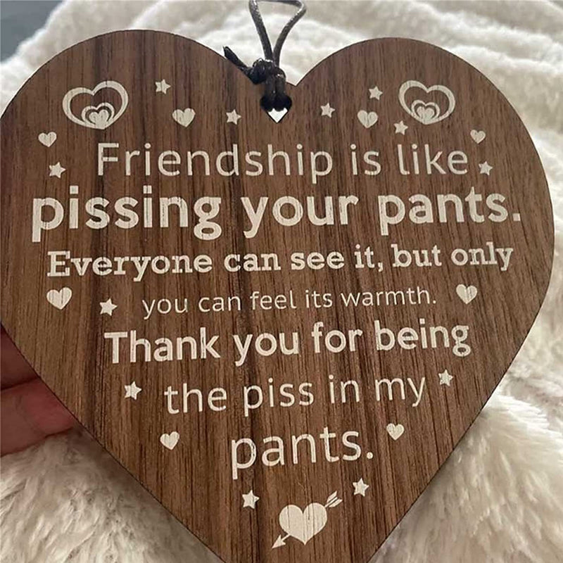 Yeouu | Friendship Wood Pendant Christmas Tree Decor