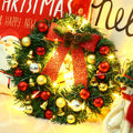 Yeouu | Christmas Wreath Branches Bells Christmas Lights String Decoration Lights