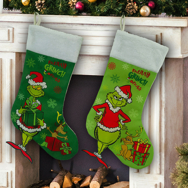 Yeouu | Green Christmas Stockings Christmas Decorations