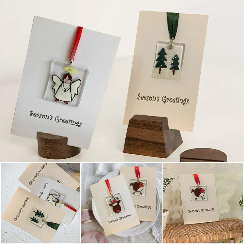 Yeouu | Handmade Christmas card ornaments