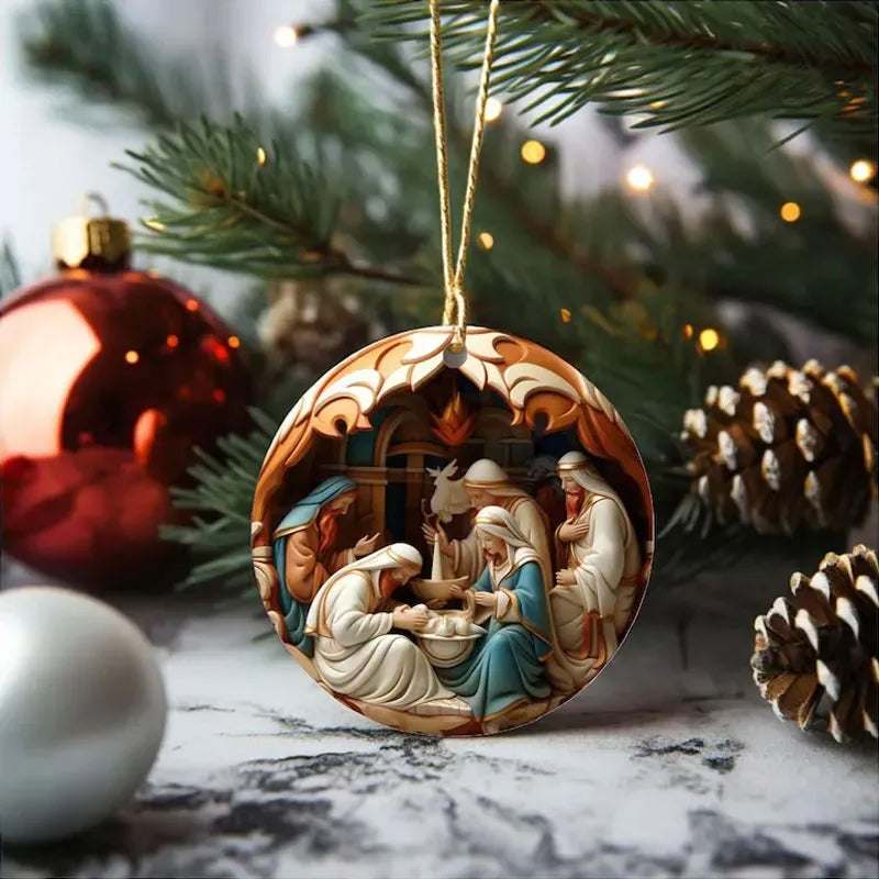 Yeouu | Nativity Christmas ornament