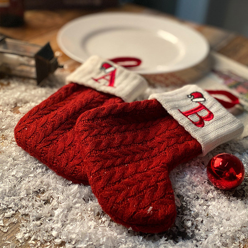 Yeouu | Christmas Letter Knit Stocking