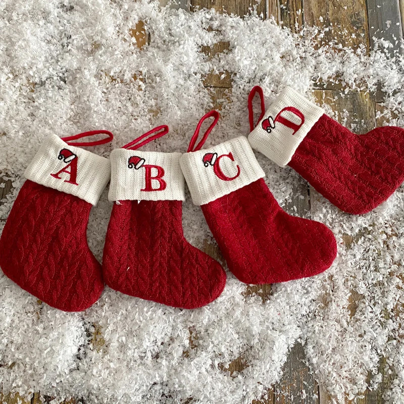 Yeouu | Christmas Letter Knit Stocking