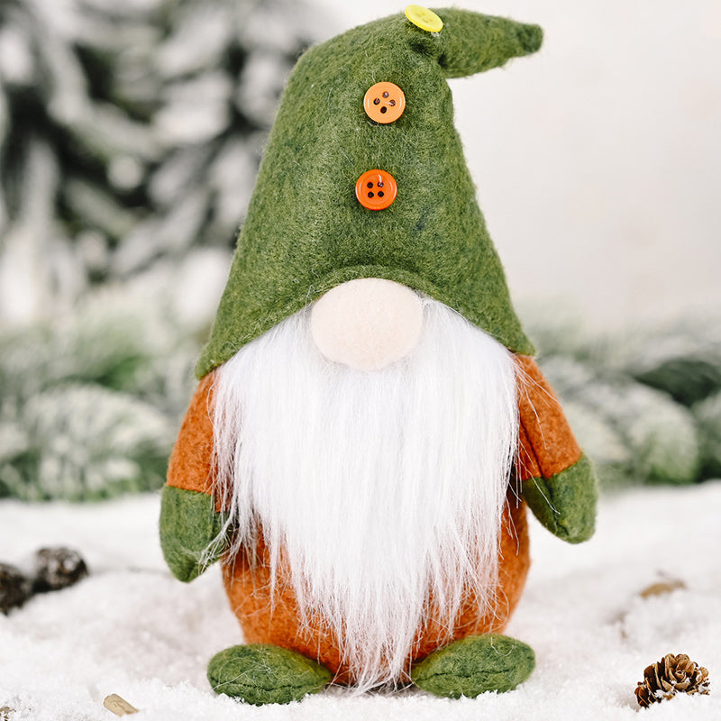 Yeouu | Christmas Green Faceless Old Man Elf Figurine
