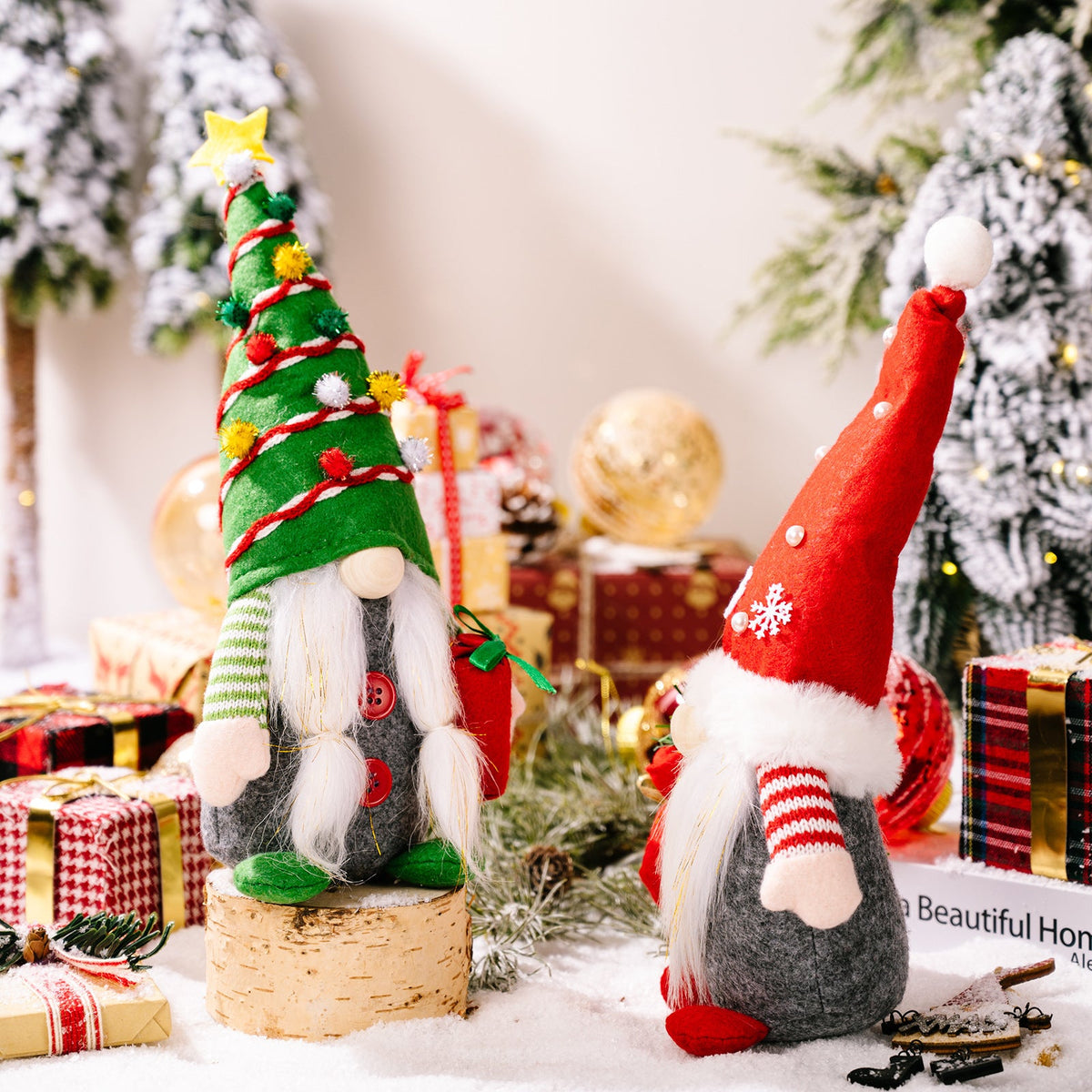 Christmas Elf with Gift, 30 cm