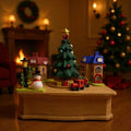 Decorative wooden Christmas music box