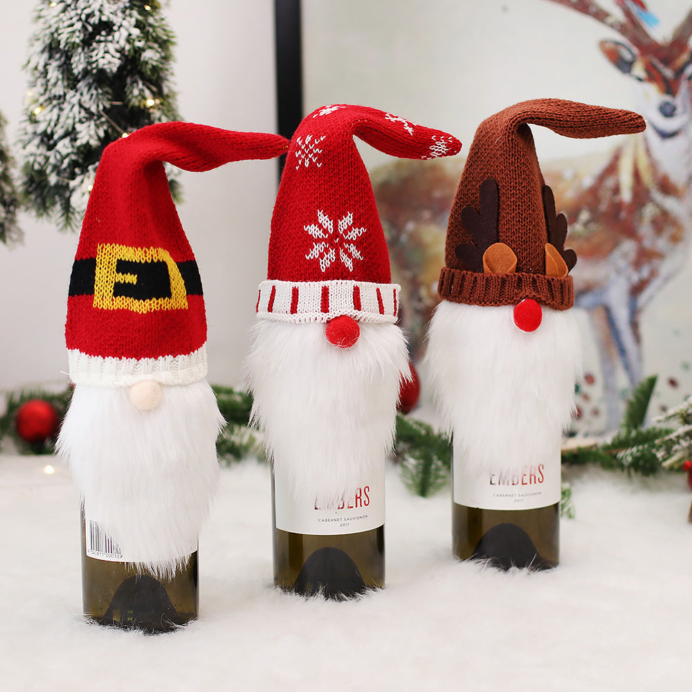 Christmas Elf Bottle Cover, Polyester