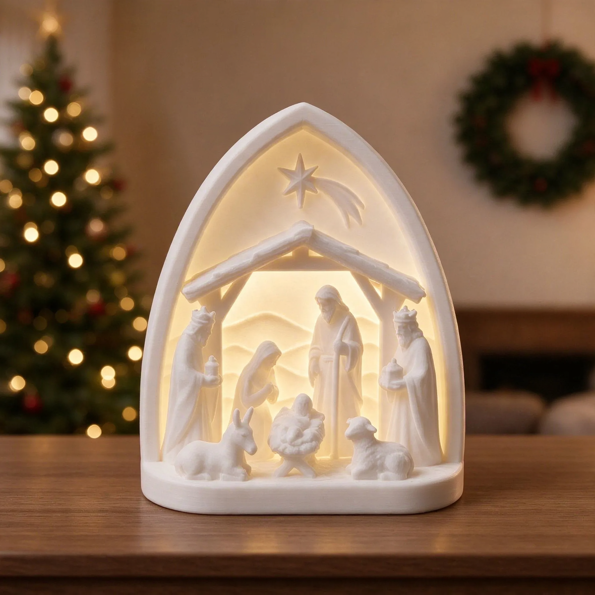 Nativity Scene Decoration Set, 3D Print