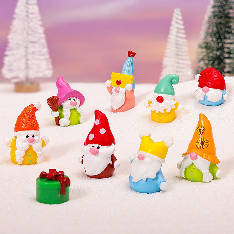 Decorative resin figures for Christmas