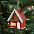 Illuminated wooden house for the Christmas season
