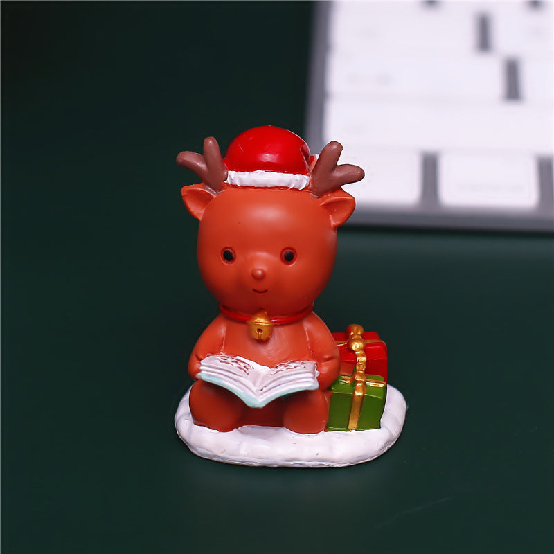 Decorative Christmas snow globe with light