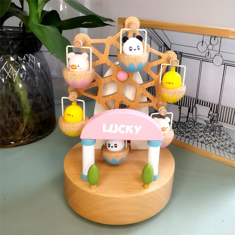 Wooden Music Box Ferris Wheel Design