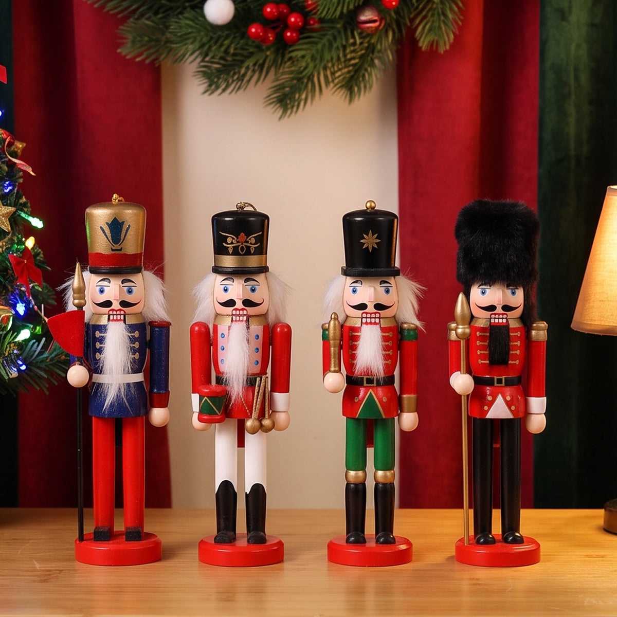 Wood Nutcracker Pendant, 13 cm