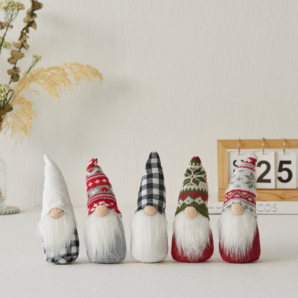 Christmas elf figure with snowflake hat