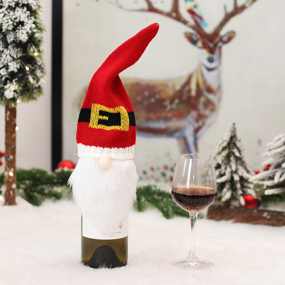 Christmas Elf Bottle Cover, Polyester