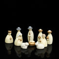 Nativity figures set made of resin