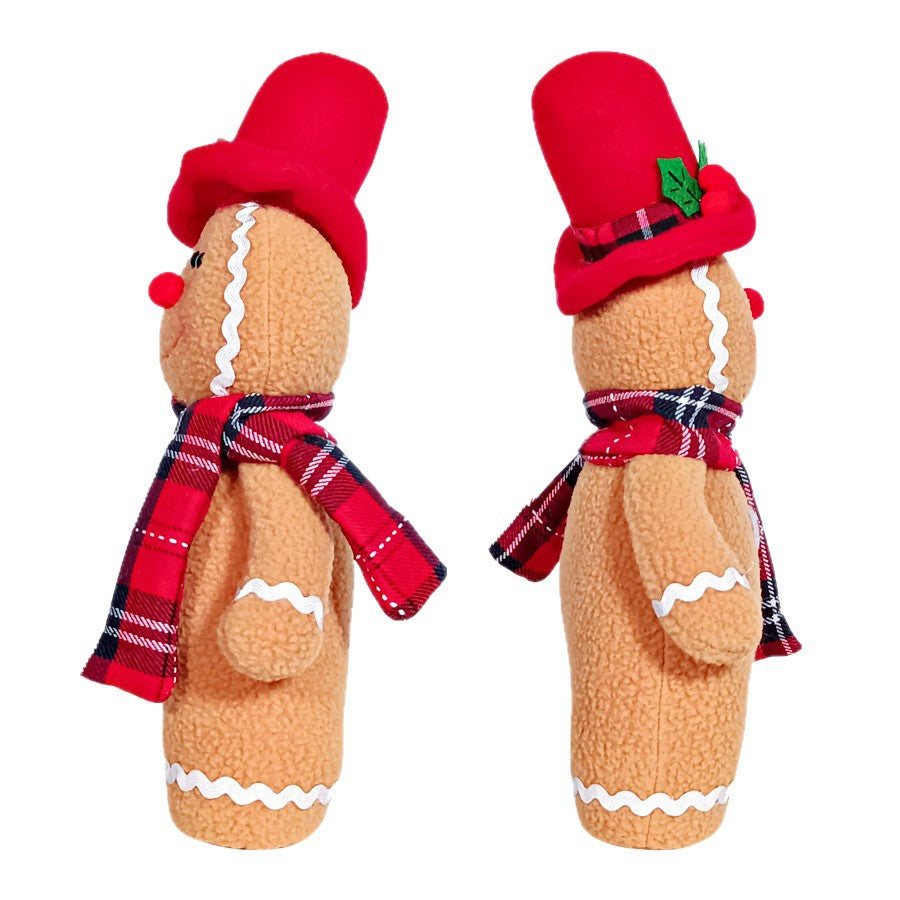 Christmas fabric figure, gingerbread man or gnome