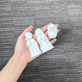 Christmas Nativity Miniature Set with Christmas Trees