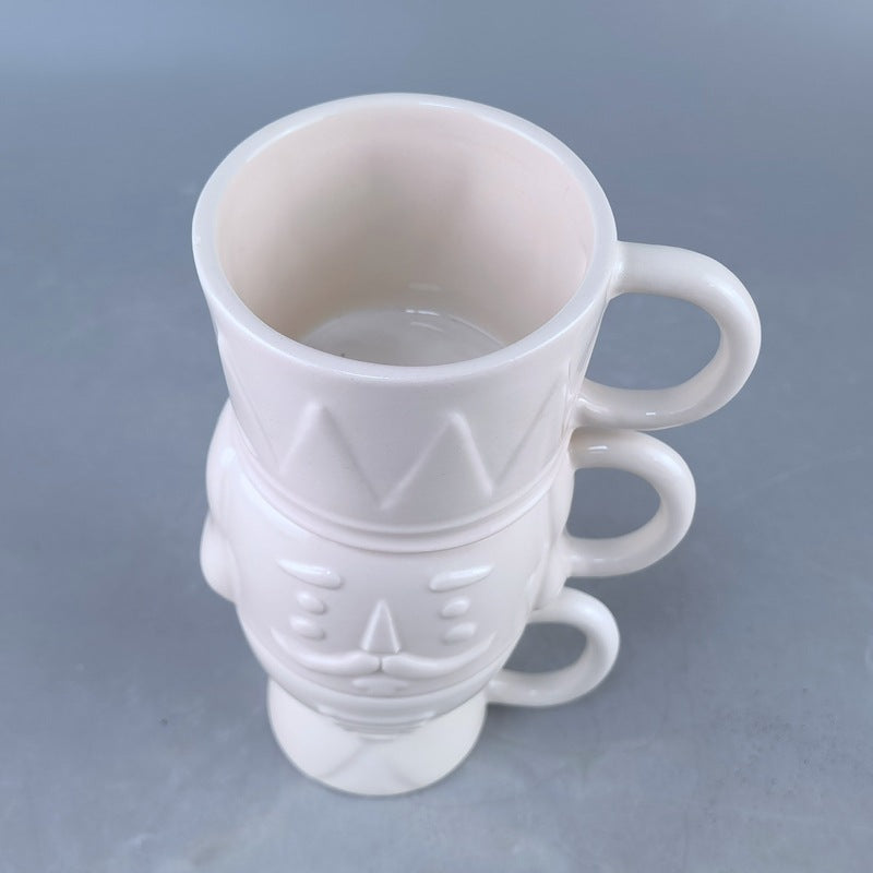 Ceramic mug with nutcracker motif, 420 ml