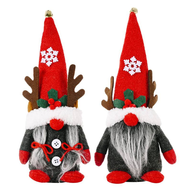 Decorative elf figure with antlers