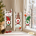Christmas Elf Leader Pendant made of Wood, Set of 3