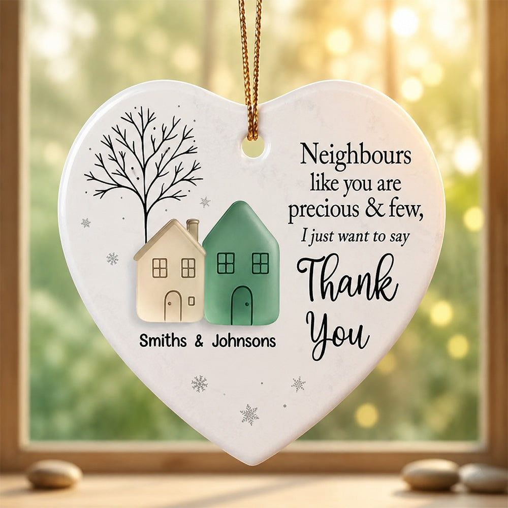 Personalized Neighbor Ornament – Custom Thank You Gift for Neighbors