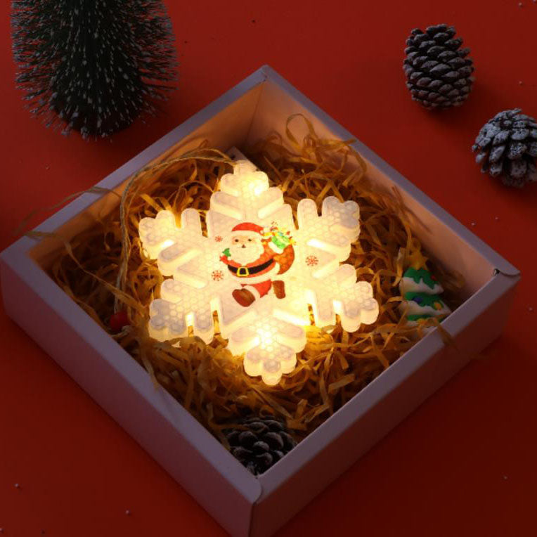 Yeouu | Christmas Decorative LED Plastic Painted Hanging Lights
