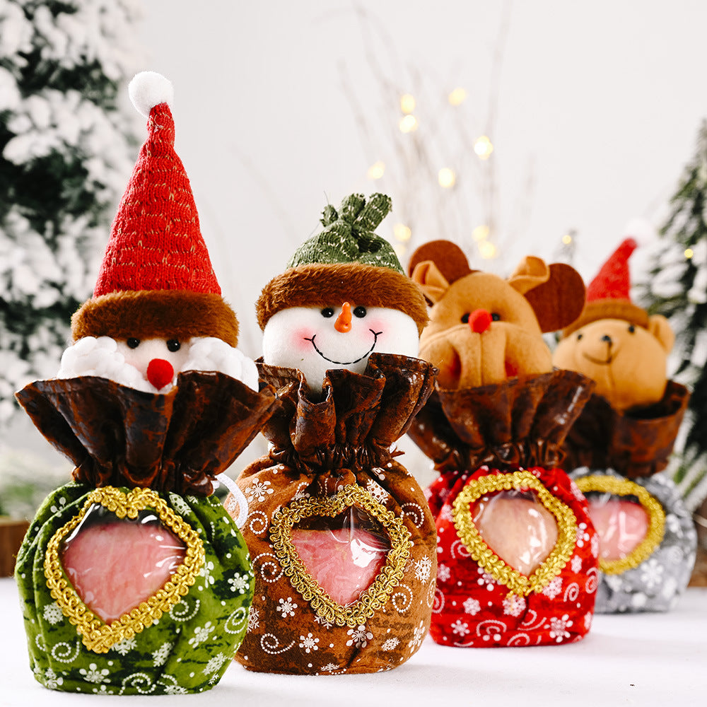 Cute Christmas figure with heart pouch Yeouu