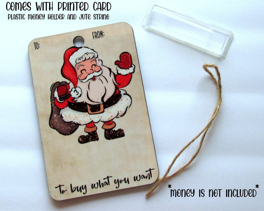 Yeouu | Christmas Money Holder Ornament | Wooden Hanging Decoration | Handcrafted Holiday Gift Surprise