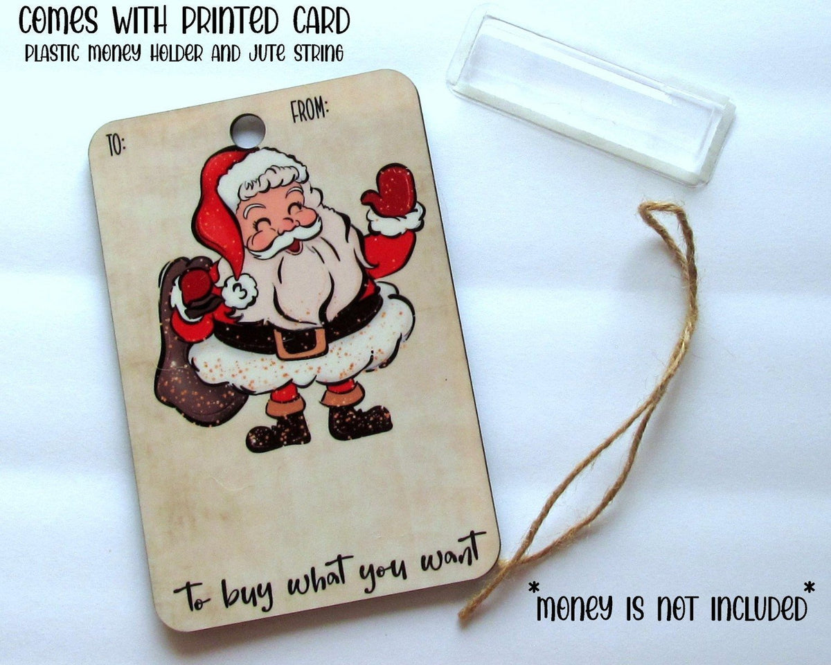 Yeouu | Christmas Money Holder Ornament | Wooden Hanging Decoration | Handcrafted Holiday Gift Surprise